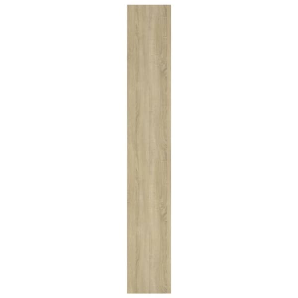 vidaXL Bokhylla/Rumsavdelare sonoma-ek 80x30x198 cm spånskiva