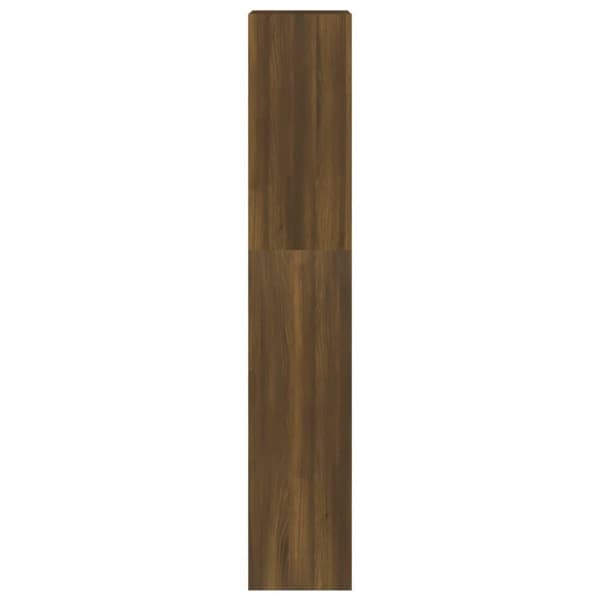 vidaXL Bokhylla/Rumsavdelare brun ek 40x30x166 cm