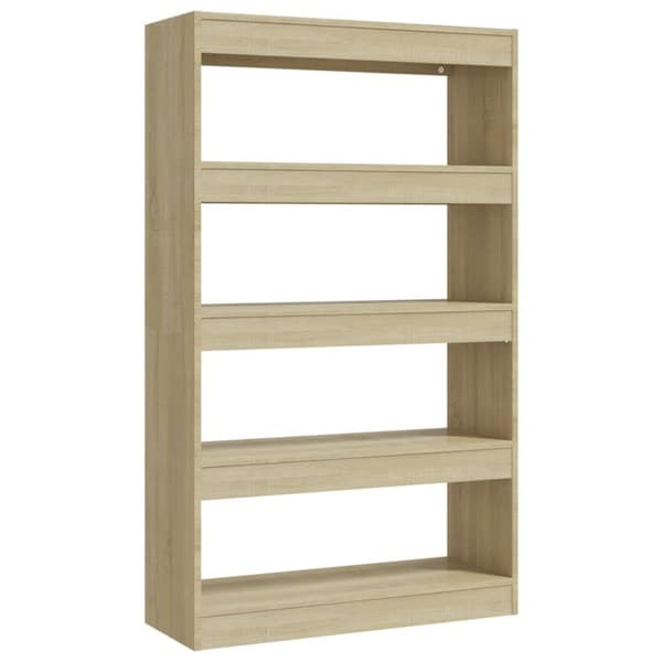 vidaXL bogreol/rumdeler 80x30x135 cm spånplade sonoma-eg