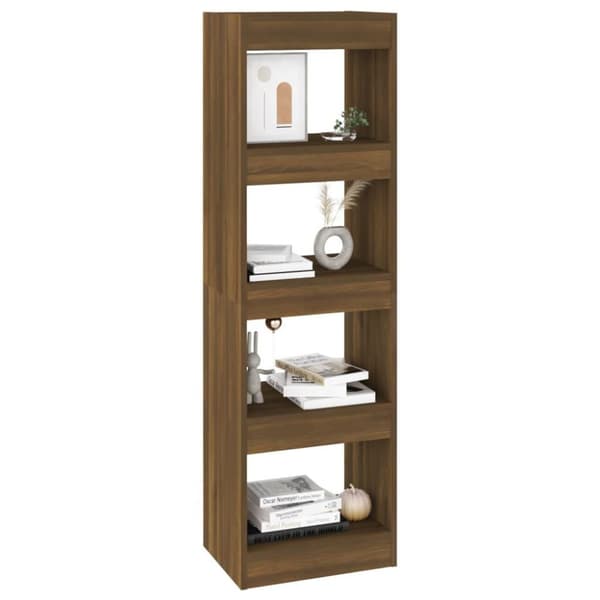 vidaXL bogreol/rumdeler 40x30x135 cm brun egetræ