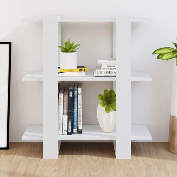 vidaXL bogskab/rumdeler 80x30x87 cm hvid