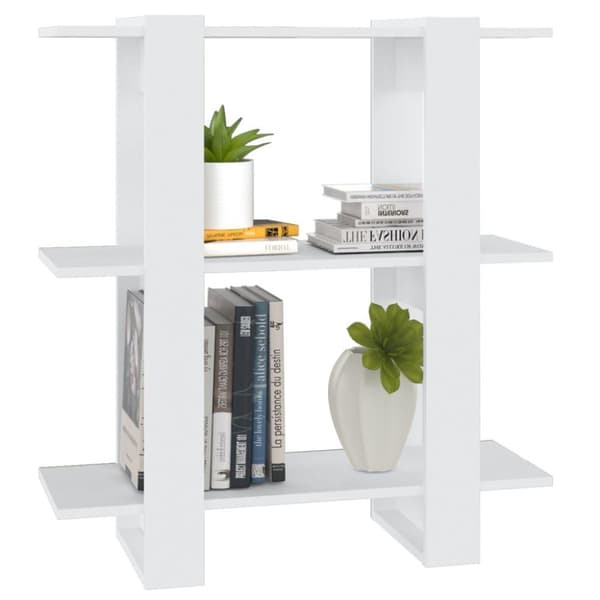 vidaXL bogskab/rumdeler 80x30x87 cm hvid