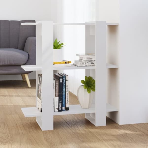 vidaXL bogskab/rumdeler 80x30x87 cm hvid