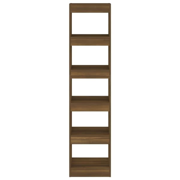 vidaXL bogreol/rumdeler 40x30x166 cm brun egetræ