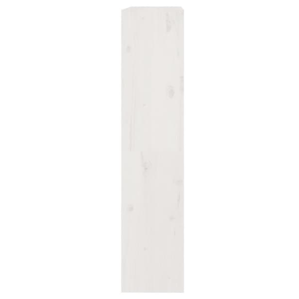 vidaXL bogreol/rumdeler 80x30x135,5 cm massivt fyrretræ hvid