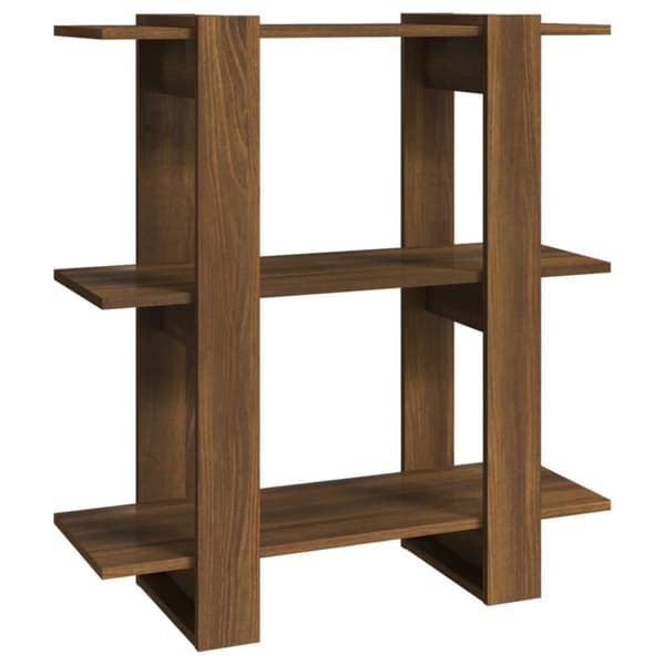 vidaXL bogreol/rumdeler 80x30x87 cm brun egetræ