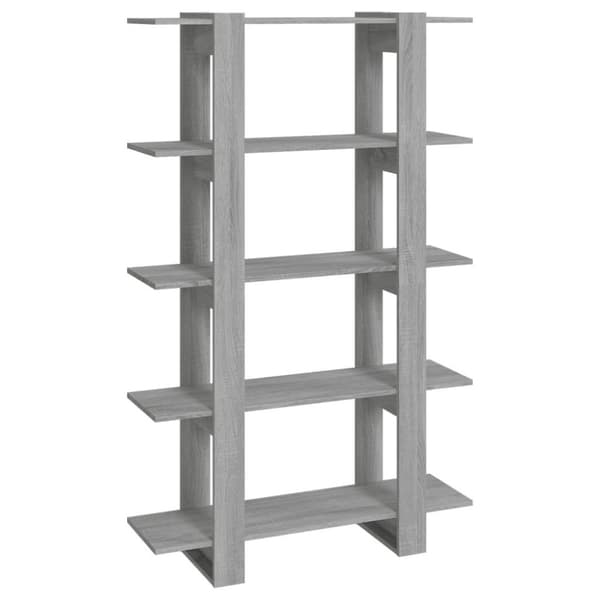 vidaXL bogreol/rumdeler 100x30x160 cm grå sonoma-eg