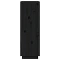 Miniatyrbilde 6 av 11: vidaXL Bokhylle/romdeler svart 60x35x103 cm heltre furu