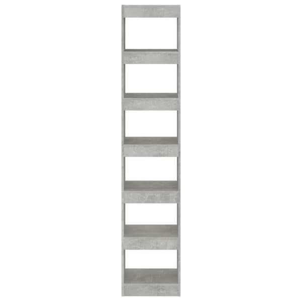 vidaXL bogreol/rumdeler 40x30x198 cm betongrå