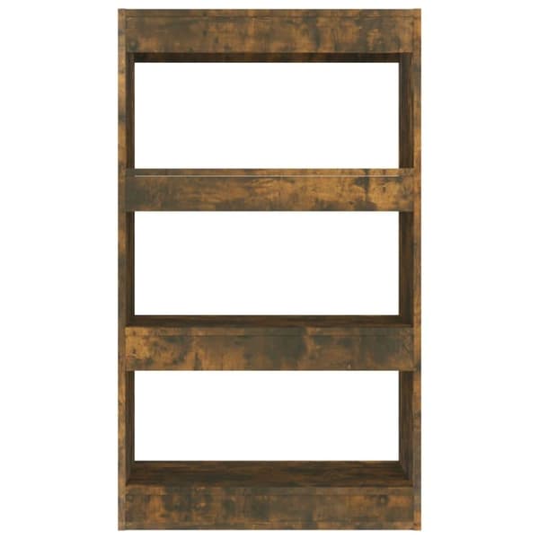 vidaXL bogreol/rumdeler 60x30x103 cm spånplade røget egetræsfarve