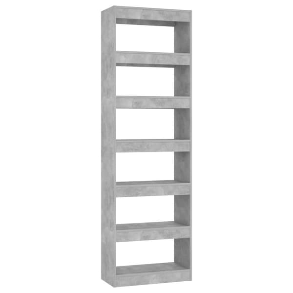 vidaXL bogreol/rumdeler 60x30x198 cm betongrå