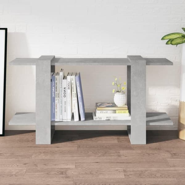 vidaXL bogreol 100x30x51 cm konstrueret træ betongrå