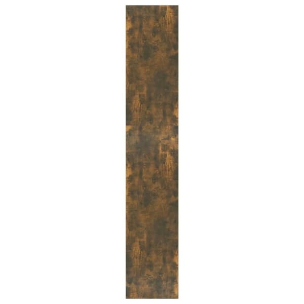 vidaXL Kirjahylly/tilanjakaja savutammi 80x30x166 cm lastulevy