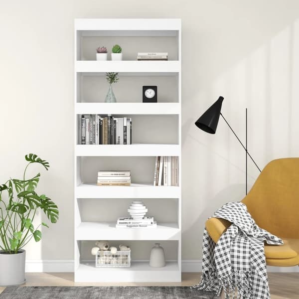 vidaXL bogreol/rumdeler 80x30x198 cm spånplade hvid