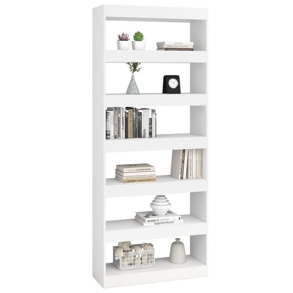 vidaXL bogreol/rumdeler 80x30x198 cm spånplade hvid