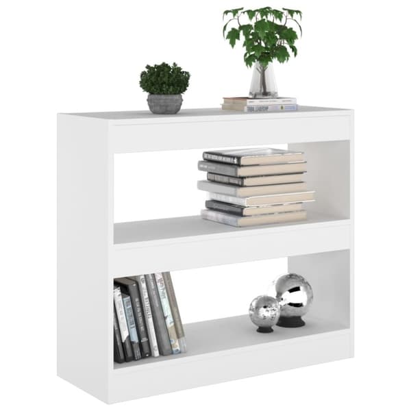 vidaXL bogreol/rumdeler 80x30x72 cm hvid