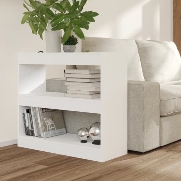 vidaXL bogreol/rumdeler 80x30x72 cm hvid