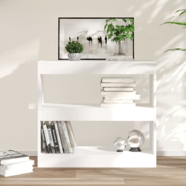 vidaXL bogreol/rumdeler 80x30x72 cm hvid