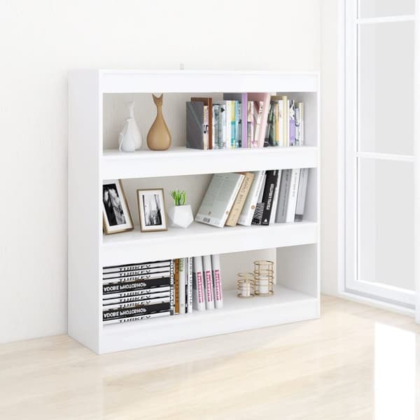 vidaXL bogreol/rumdeler 100x30x103 cm hvid