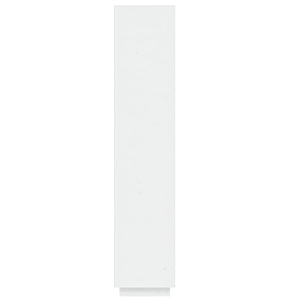 vidaXL bogreol/rumdeler 40x35x167 cm massivt fyrretræ hvid