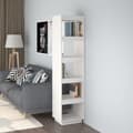 Miniatyrbillede 10 af 11: vidaXL bogreol/rumdeler 40x35x167 cm massivt fyrretræ hvid