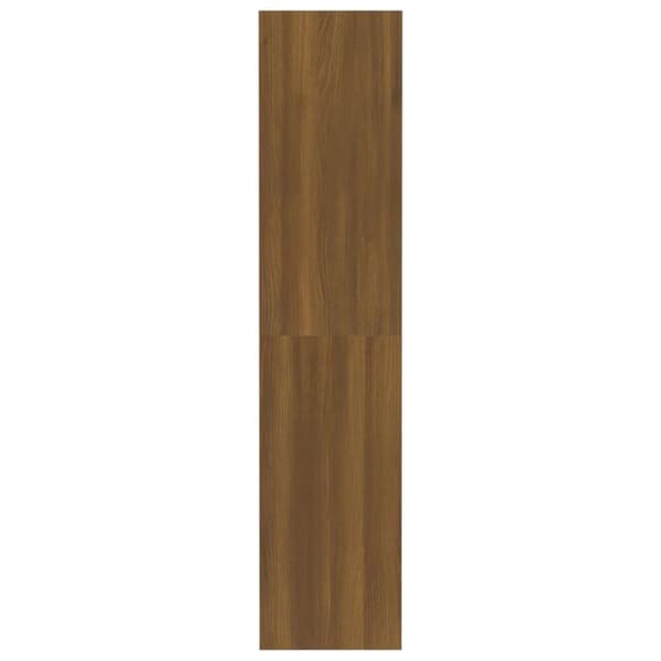 vidaXL Bokhylla/Rumsavdelare brun ek 80x30x135 cm spånskiva