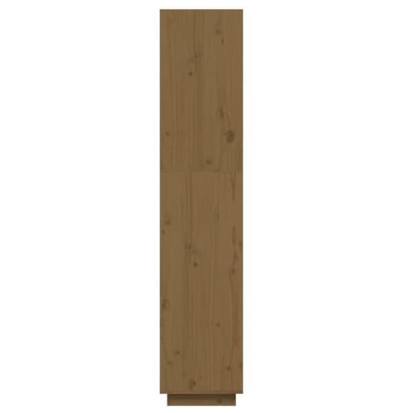 vidaXL bogreol/rumdeler 40x35x167 cm massivt fyrretræ gyldenbrun