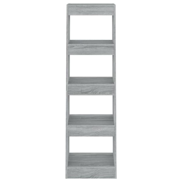 vidaXL bogreol/rumdeler 40x30x135 cm grå sonoma-eg