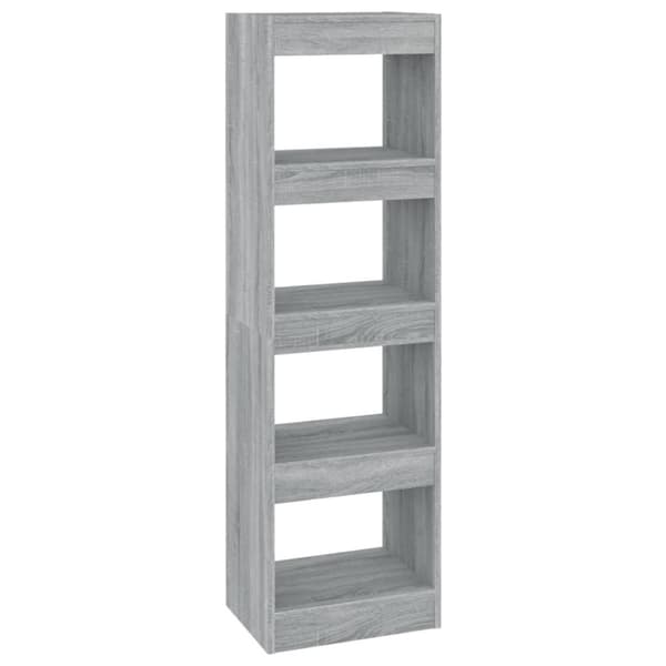 vidaXL bogreol/rumdeler 40x30x135 cm grå sonoma-eg
