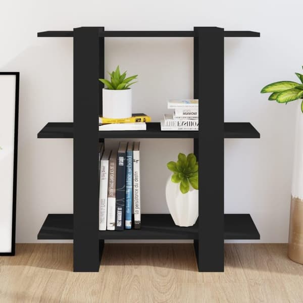 vidaXL bogreol/rumdeler 80x30x87 cm sort