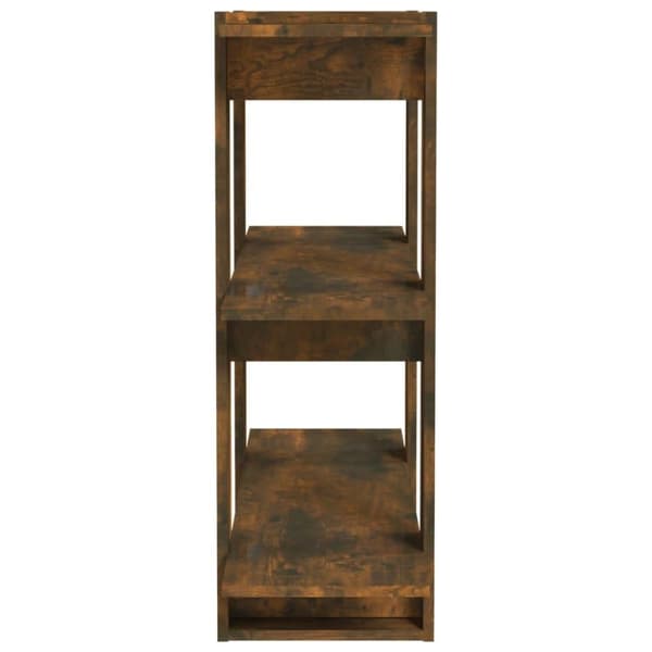vidaXL bogreol/rumdeler 80x30x87cm røget egetræsfarve