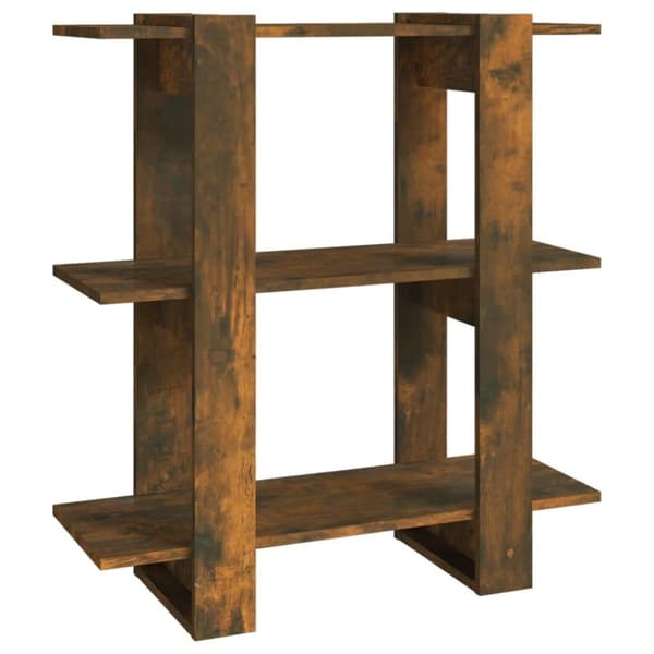 vidaXL bogreol/rumdeler 80x30x87cm røget egetræsfarve