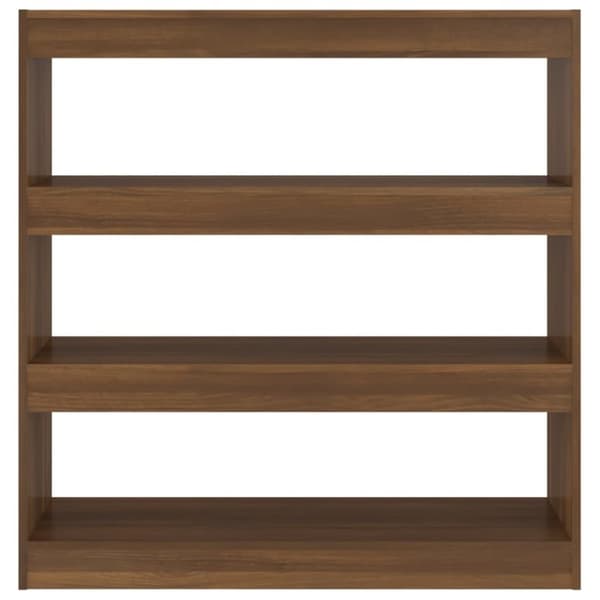 vidaXL bogreol/rumdeler 100x30x103 cm brun egetræ