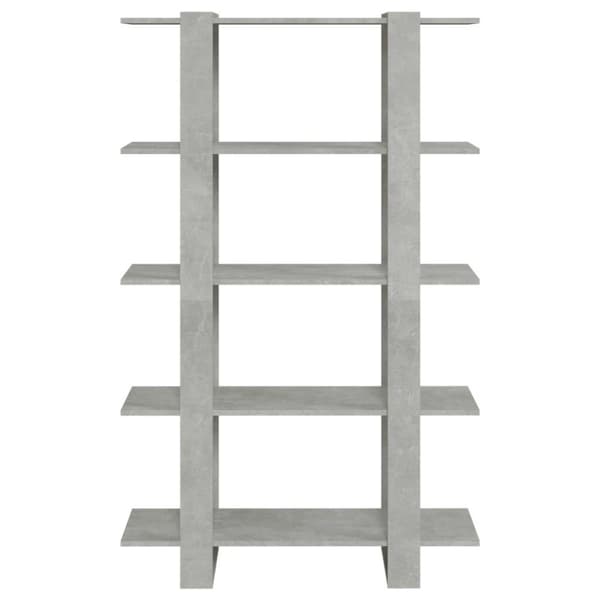 vidaXL bogreol/rumdeler 100x30x160 cm betongrå