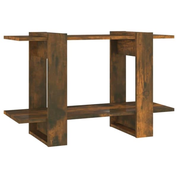 vidaXL bogreol/rumdeler 80x30x51 cm røget egetræsfarve