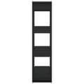 Miniatyrbillede 6 af 10: vidaXL bogreol/rumdeler 80x30x123,5 cm sort