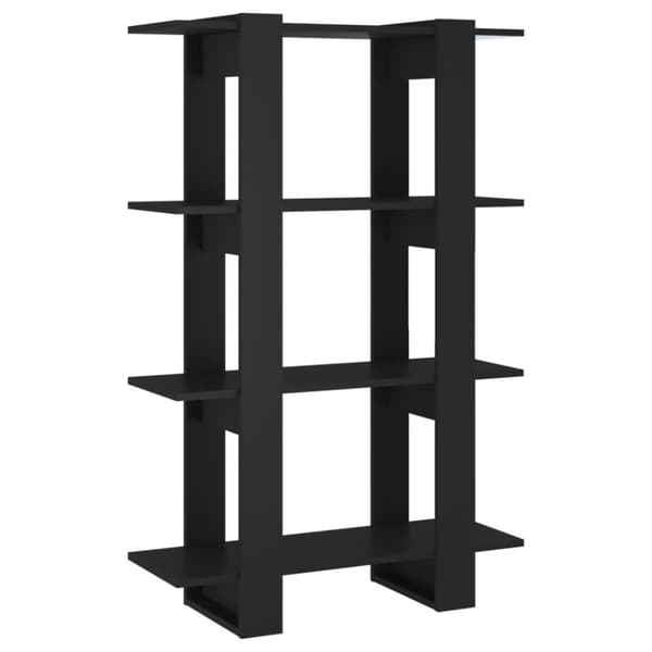 vidaXL bogreol/rumdeler 80x30x123,5 cm sort