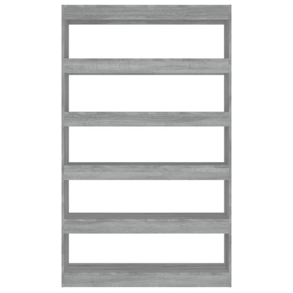 vidaXL bogreol/rumdeler 100x30x166 cm grå sonoma-eg