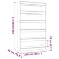 Miniatyrbillede 7 af 10: vidaXL bogreol/rumdeler 100x30x166 cm grå sonoma-eg