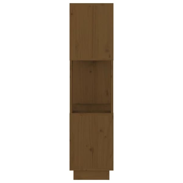 vidaXL bogreol/rumdeler 51x25x101 cm massivt fyrretræ gyldenbrun