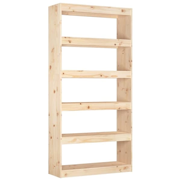 vidaXL Bokhylle/romdeler 80x30x167,4 cm heltre furu