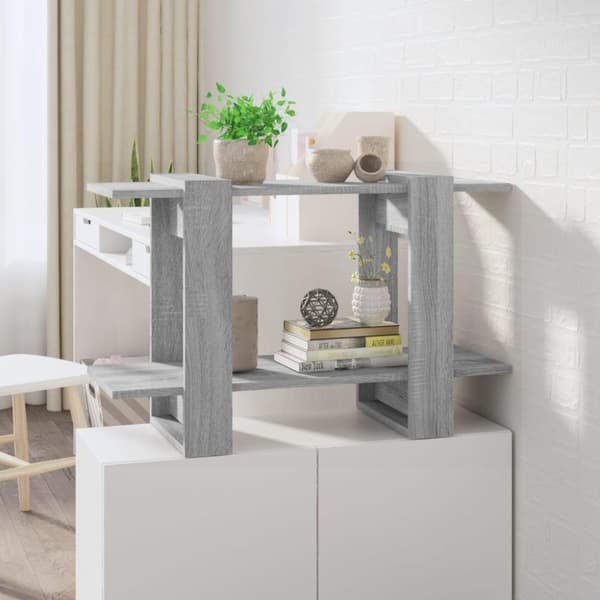 vidaXL bogreol/rumdeler 80x30x51 cm grå sonoma-eg