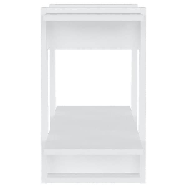 vidaXL Bokhylla/Rumsavdelare vit högglans 80x30x51 cm