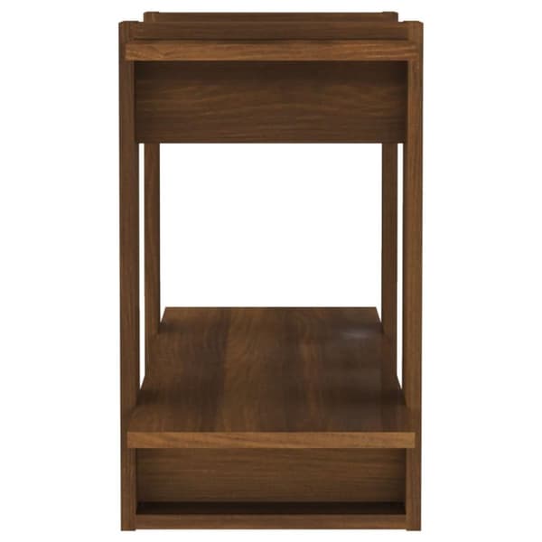 vidaXL Bokhylla/Rumsavdelare brun ek 80x30x51 cm