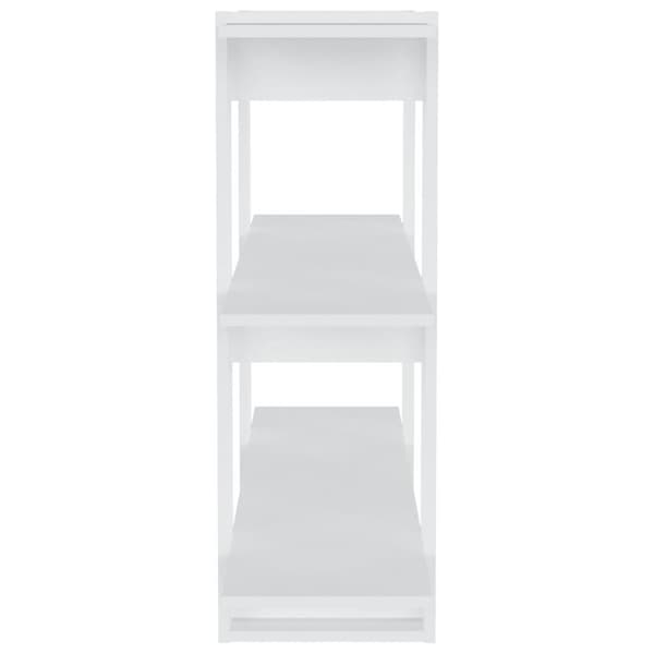 vidaXL Bokhylle/romdeler hvit 100x30x87 cm