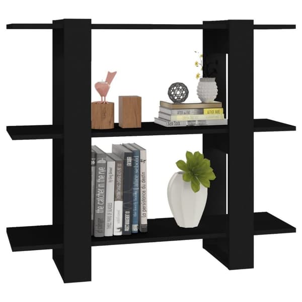 vidaXL bogreol/rumdeler 100x30x87 cm sort