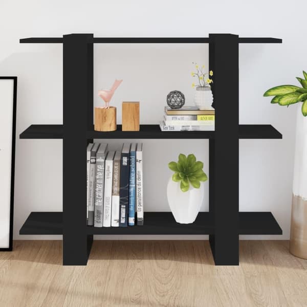 vidaXL bogreol/rumdeler 100x30x87 cm sort