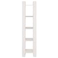 Miniatyrbilde 5 av 11: vidaXL Bokhylle/romdeler hvit 41x35x160 cm heltre furu