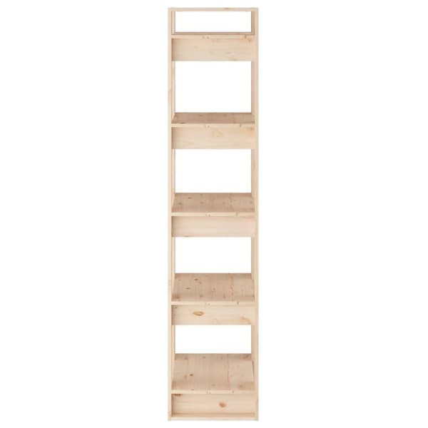 vidaXL bogreol/rumdeler 41x35x160 cm massivt fyrretræ