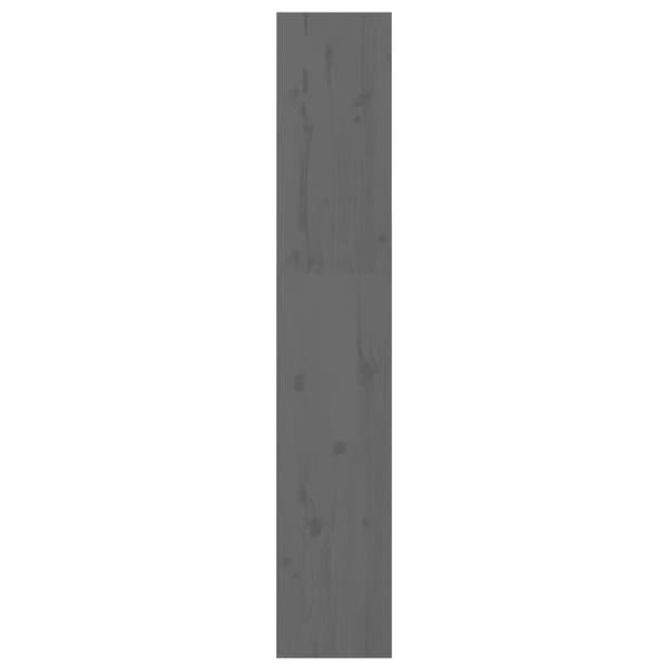 vidaXL bogreol/rumdeler 60x30x167,5 massivt fyrretræ grå